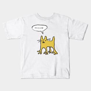 Guy Who Says Meow Kids T-Shirt